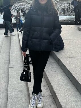 Moncler Black Quilted Down Puffer Jacket